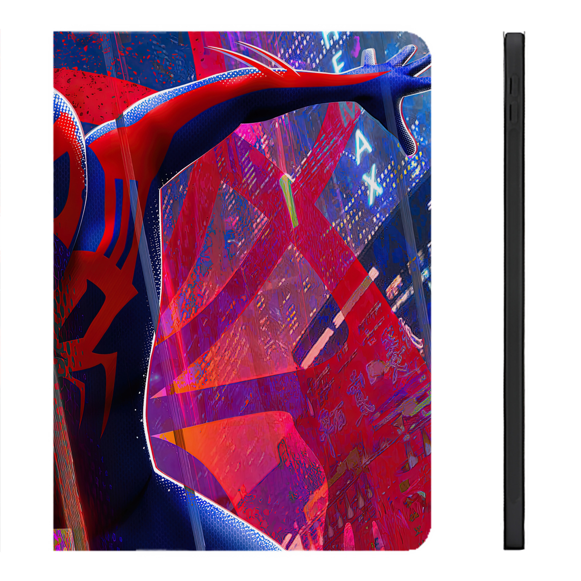 （画像用） Spider Man スパイダーマン IPadケース ペンホルダー付き ブックスタイルデザイン